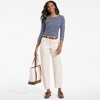 Lands' End Women's High Rise Barrel Leg Chino Pants - 4 of 4