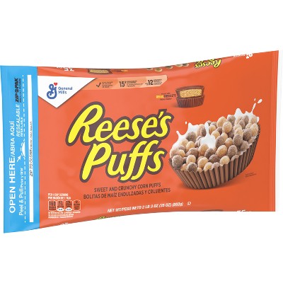 Reese's Puffs Breakfast Cereal Bag - 35oz - General Mills : Target