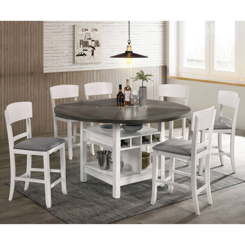 7pc Summerland Transitional Counter Height Dining Set - HOMES: Inside + Out, 3 of 10