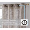 HLC.ME Madison Faux Linen Textured Thicker Sheers Privacy Light Filtering Window Grommet Curtains Drapery Panels, Set of 2 - 3 of 4