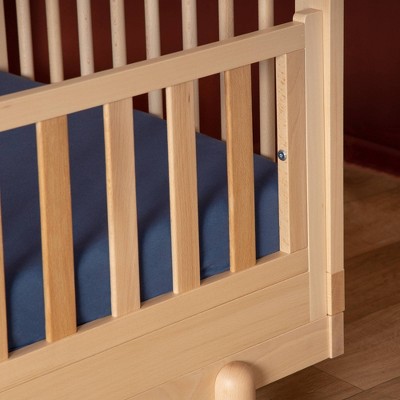 Natural Beechwood 4-in-1 Convertible Crib and Toddler Bed