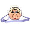 Disney Bag, Crossbody, Round, The Muppets Miss Piggy Face Character Close Up, Lavender, Vegan Leather - 4 of 4