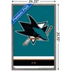 Trends International NHL San Jose Sharks - Logo 21 Framed Wall Poster Prints - 3 of 4