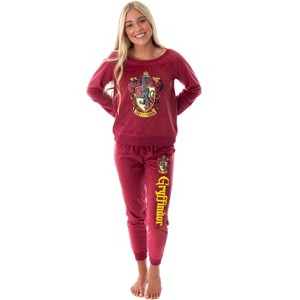 Harry Potter Juniors' Hogwart Castle Jogger Pajama Set - All 4 Houses Available - 1 of 4