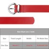 INSPIRE CHIC Women Faux Leather 1.0" Wide Waist Belts with Silver Buckle for Jeans Pants Dresses - 4 of 4