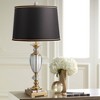 Vienna Full Spectrum Traditional Table Lamp 26.5" High Brass Cut Glass Urn Black Gold Hardback Drum Shade for Living Room Bedroom Bedside - 2 of 4