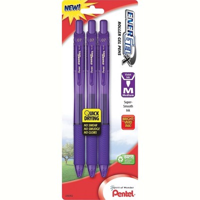 Pentel EnerGel-X Retractable Roller Gel Pen BL107BP3V