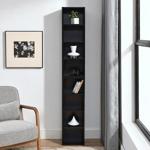 Okak Kids Bookshelf,  Small Bookshelf with 3 Tiers, Storage Organizer for Living Room, Kitchen, Bedroom, Apartment, White - 1 of 4