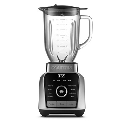 Gourmia Digital Blender with 8 Total Blend Programs, 4 Speeds &#38; Round-Plated Tamper Gray_1