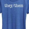 Women's - Instant Message - They Them Pronouns Short Sleeve Graphic T-Shirt - 2 of 4