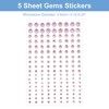 Unique Bargains Acrylic Self-Adhesive Decorative Rhinestone Stickers 5 Sheets/810 Pcs - 2 of 4