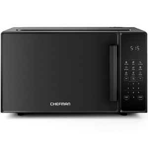 Chefman Countertop Microwave Oven with 6 Presets and 10 Power Levels - Black - 1 of 4