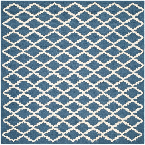 Cambridge Cam137 Hand Tufted Area Rug - Navy/ivory - 6'x6' - Safavieh ...