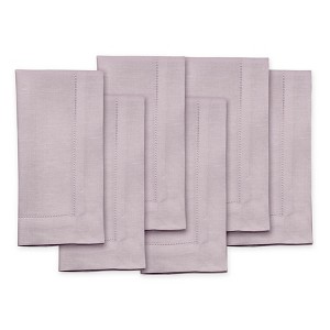 Solino Home Linen Classic Hemstitch Dinner Napkins - 1 of 4
