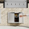 VEVOR BBQ Access Door, 28W x 19H Inch Double Outdoor Kitchen Door, Stainless Steel Flush Mount Door, Wall Vertical Door with Recessed Handles - 2 of 4
