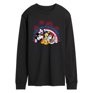 Men's - Disney - Fun And Fireworks Long Sleeve Graphic T-Shirt - 1 of 4