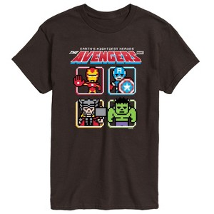 Men's - Marvel - Avengers 8Bit Short Sleeve Graphic T-Shirt - 1 of 3