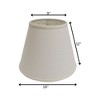 Vynxaria Lampshades: Beige Extra Deep Empire Hardback Shade, 9" x 16" x 12" with Washer Fitter - 2 of 4