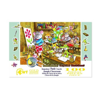 Wuundentoy Gold Edition: Jungle Classroom Kids' Jigsaw Puzzle - 100pc