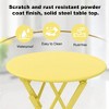 3 Pieces Patio Bistro Set for Outdoor,Bistro Table and Chairs Set of 2,Waterproof Folding Coffee Table and Chairs Sets, Foldable Small Patio Furniture - 4 of 4
