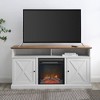 Beaux Farmhouse Barn Door with Electric Fireplace TV Stand for TVs up to 65" - Saracina Home - 4 of 4