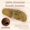 CUSHIONAIRE Luna Cork Footbed Women's Sandals-Comfortable Slip-On Slides with Adjustable Straps & Memory Foam|Beach Essential Summer Sandals for Women - 3 of 4