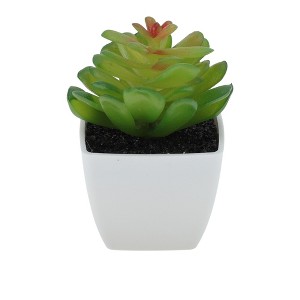 Unique Bargains Artificial Plants Plastic Green 2.2"x2.2"x2.56" 1 Pcs - 1 of 4