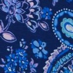 evening blue paisley