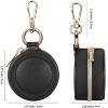 Jewelry Ring Holder Box with Keychain, Small Travel Ring Earring Stud Necklace Storage Case - 2 of 4