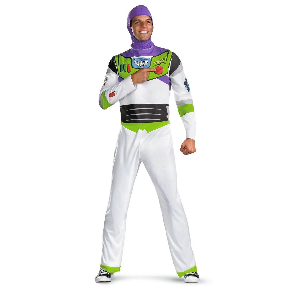 Disguise Mens Classic Toy Story Buzz Lightyear Jumpsuit Costume - thumbnail 3