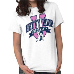 Retro Cartoon Betty Boop University Womens Graphic T Shirt Tees Brisco Brands - 1 of 1