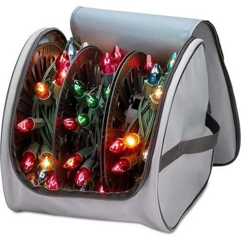 Hold N' Storage - Premium Christmas Light Storage Bag with Reinforced Handles and 3 Reels stores up to 375 ft Christmas Lights - image 1 of 4