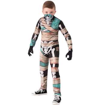 Rubies Half Masked Skeleton Boy's Costume