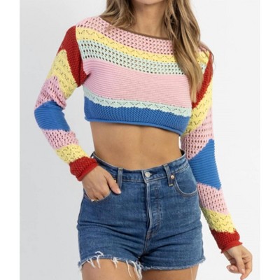 Women's HAPPIEST HOUR CROCHET TOP - trend:notes