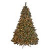 GDFStudio Samuel 9 Foot Cashmere Pine and Mixed Needles Pre Lit Hinged Artificial Christmas Tree, Clear Lights - 4 of 4
