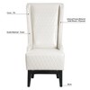 Grungis Velvet Accent Chairs with Soft Padded and Wooden Legs,Living Room Chairs with High-Back,Comfy Chairs for Living Room,Bedroom - 4 of 4