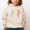 The Juniper Shop Three Skeletons Dancing Neon Toddler Hoodie - 3 of 4