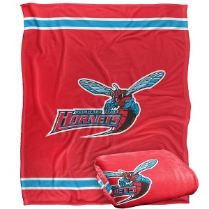 Delaware State University Primary Logo Silky Touch Blanket White 50x60 - 1 of 4