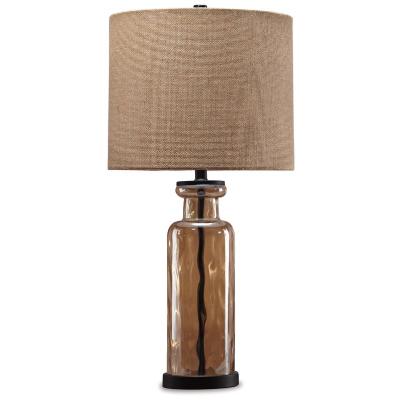 Signature Design by Ashley Laurentia Table Lamp Champagne/Black, 1 of 6