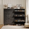 Narrow Slim Freestanding Rack Cabinet, Shoe Organizer Cabinet for Entryway - 2 of 4
