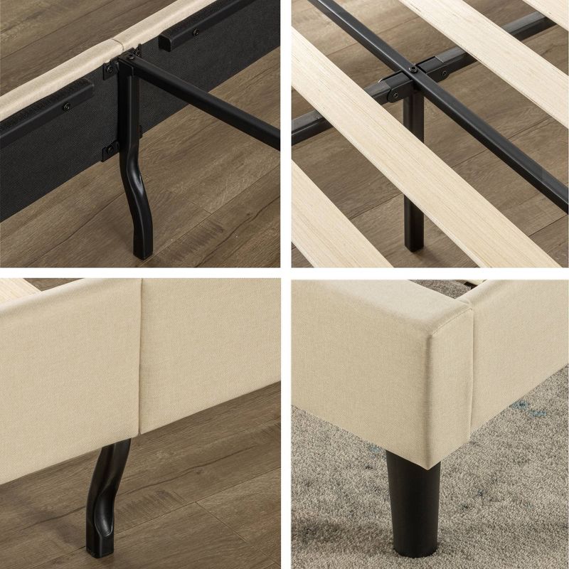 Ibidun Upholstered Platform Bed Frame Beige - Zinus, 4 of 10