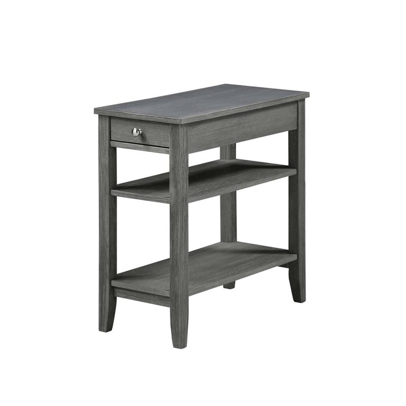 American Heritage 3 Tier End Table with Drawer - Breighton Home, 1 of 10