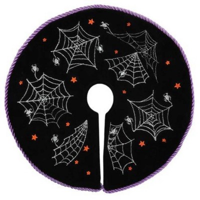 Old World Christmas 12.0 Inch Mini Halloween Tree Skirt Spiders, Web Tree Skirts