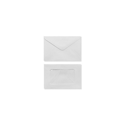 LUX #56 Mini Window Envelope 3 x 4 1/2 50/Box White EN5603-50
