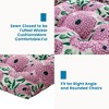 Outdoor Chair Cushions,3 Piece Loveseat Outdoor Cushions Set,Tufted/Wicker Patio Cushion for Patio Furniture All Weather,44“x19 x5,Floral - 4 of 4