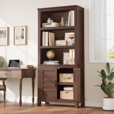 DobleePy 2/3 Flip Door Hidden Rattan Shoe Cabinet with Drawer, Black + Oak Narrow Freestanding Wooden Shoe Storage Rack for Entryway, 38.98" Wide