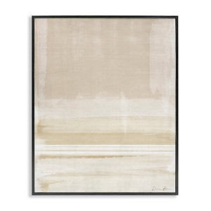 Stupell Industries Abstract Simple Neutral Tones Watercolor Collage Framed Giclee Art, Black, 16" x 20" - 1 of 4