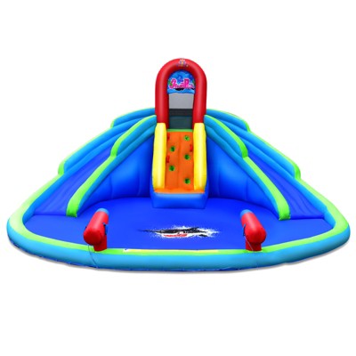 Infans Inflatable Waterslide Wet & Dry Bounce House w/Upgraded Handrail Blower Excluded