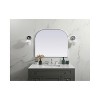 Elegant Lighting Metal Frame Arch Mirror 36x30 Inch in Silver - 2 of 4
