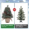 Acekool 24-Inch Snow-Touched Tabletop Tree: Ready-to-Glow Seasonal Display - 4 of 4